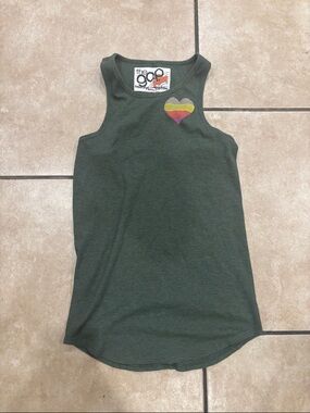 Gap x Free City Green Ribbed Life Nature Love Tank